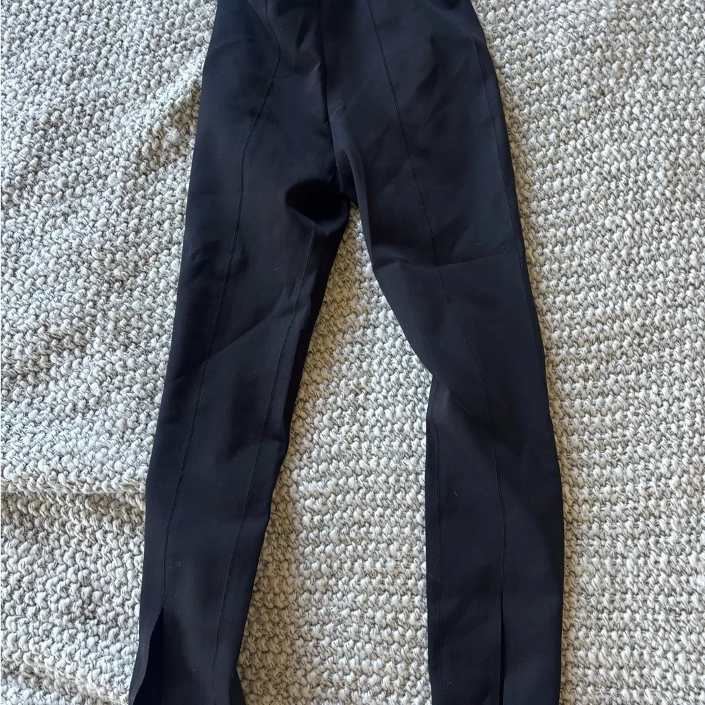 Theory Slit Legging in Scuba Black size P - Picture 3 of 4